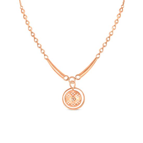 Buy Mints 18K Rose Gold Plated Interlocking Infinity Double Circles Pendant  Necklace with Diamonds Ring Sterling Silver Jewelry for Women Girls 16-18