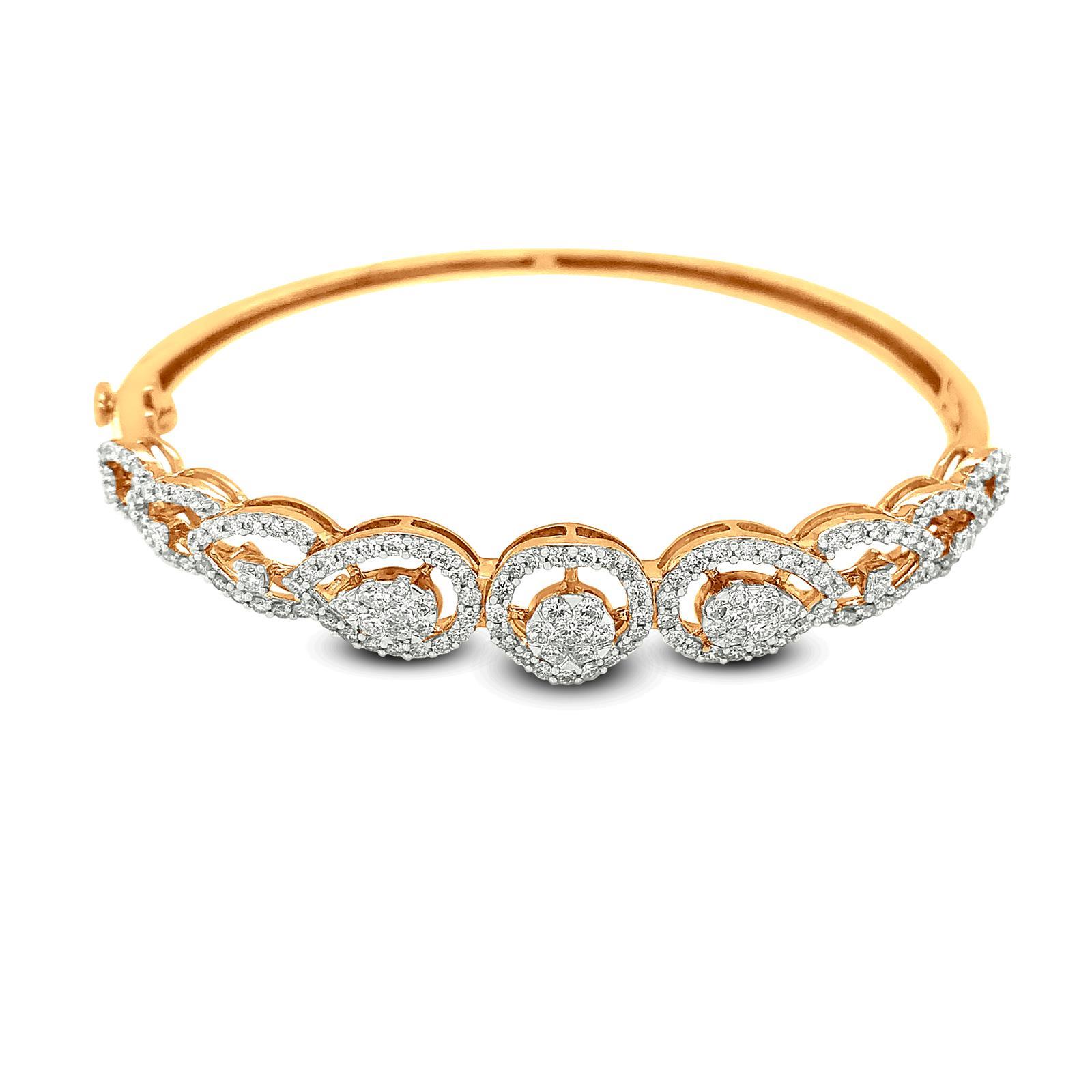 Cluster Lab Grown Diamond Bracelet By Stefee – Stefee Jewels