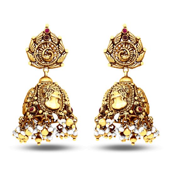 Nazm - 22K Gold Plated Jhumka | Gulaal Ethnic Indian Designer Jewels | Buy  Earrings Online | Pan India and Global Delivery – Gulaal Jewels