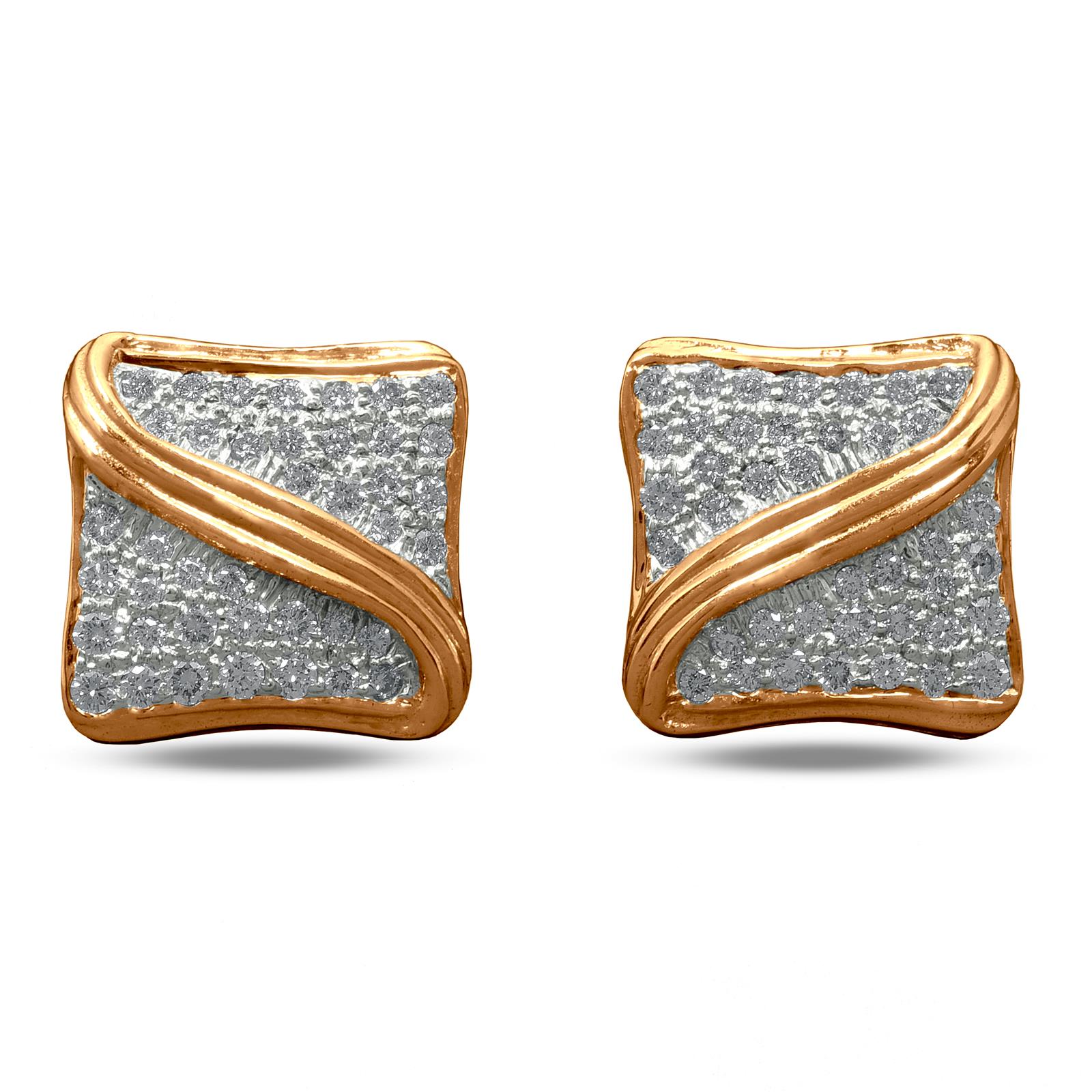 18K Yellow Gold Radiant Cut Diamond Cufflinks – Nina Runsdorf