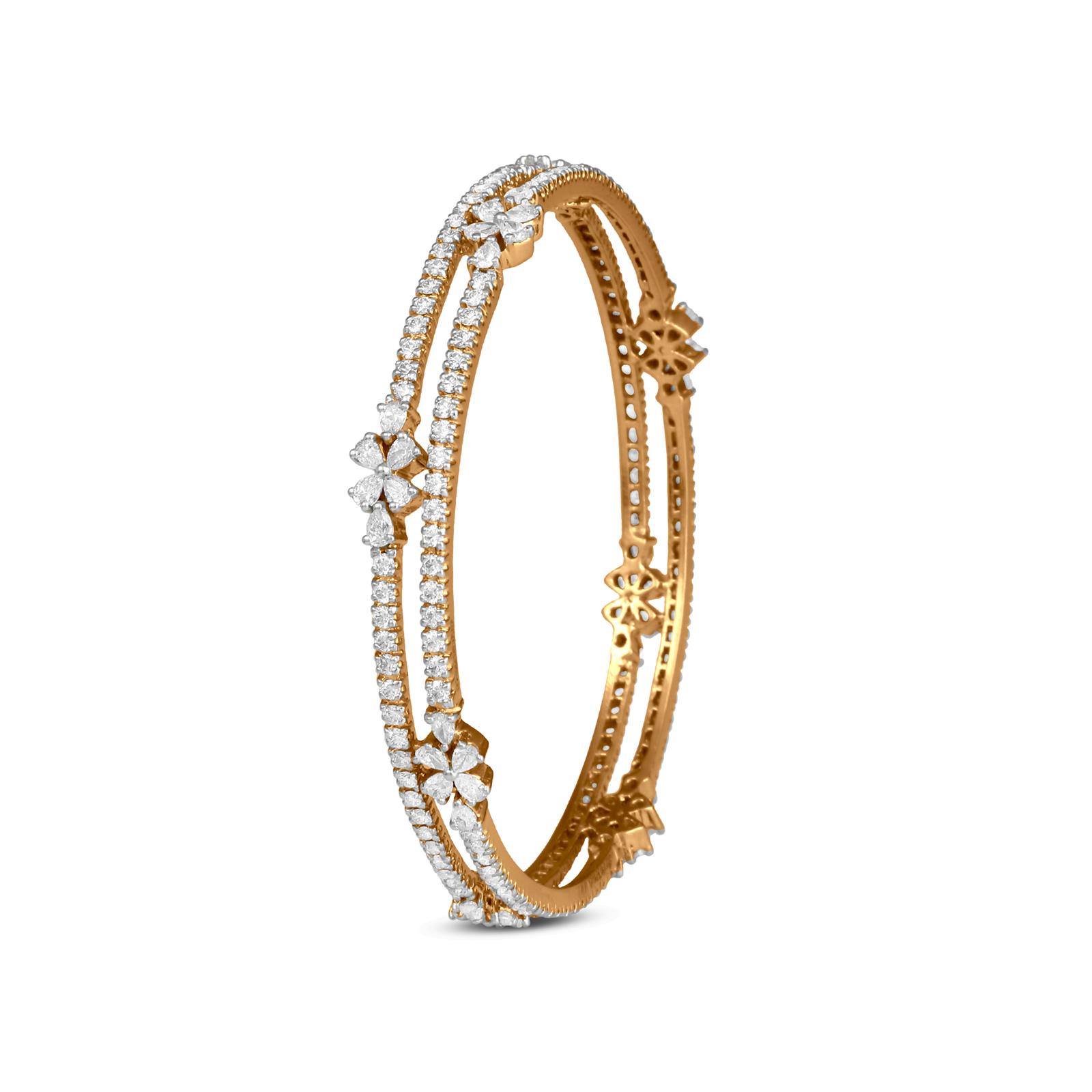 round diamond bangle