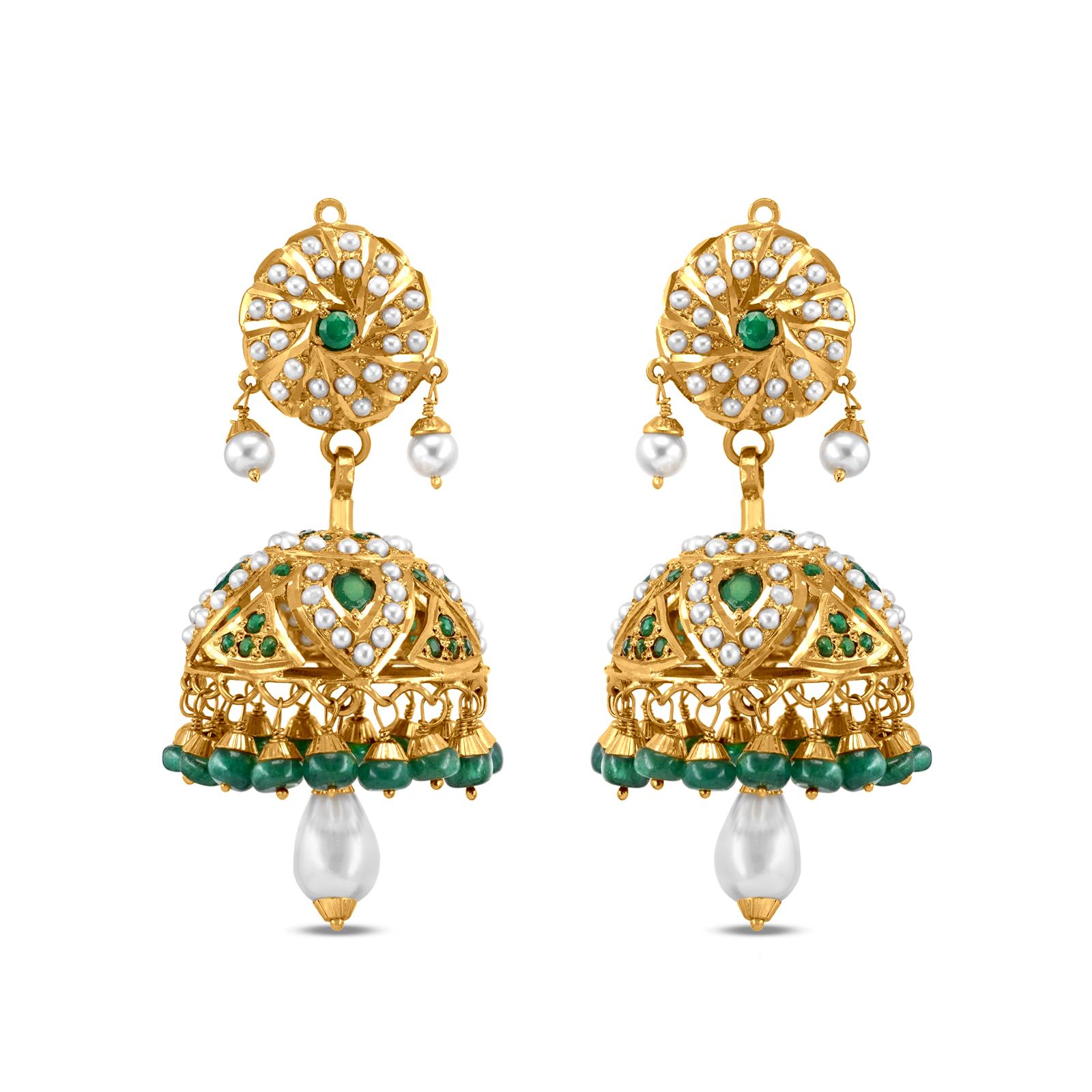 Buy Vaibhav Jewellers 22K Plain Gold Kolkata Hangings 78VU5042 Online from  Vaibhav Jewellers