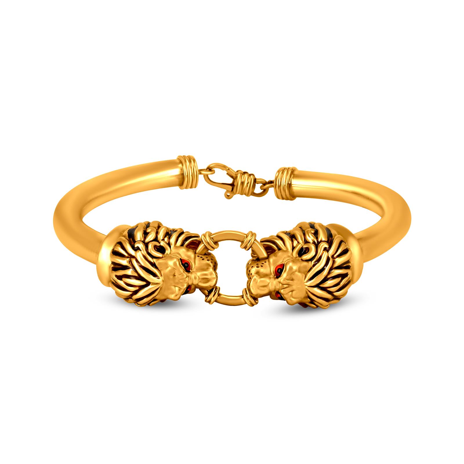 Unveil 173+ lion bracelet gold best