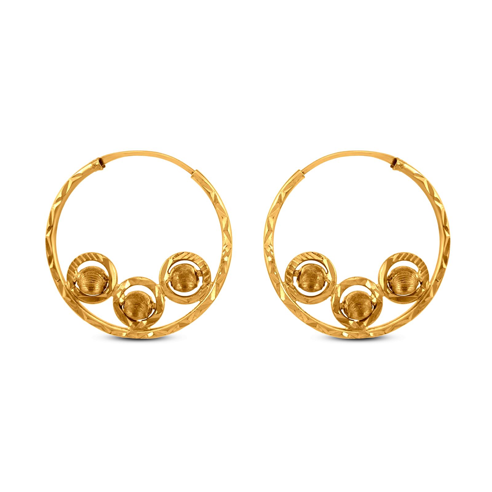 18K GOLD BYZANTINE BAROCCO DIAMOND CIRCLE DROP EARRINGS - Roberto Coin -  North America