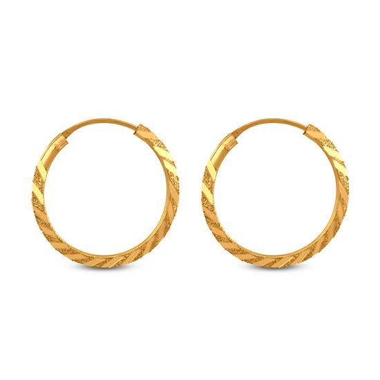 Yaalz Bali Ring Earring With Pearls In Gold Color