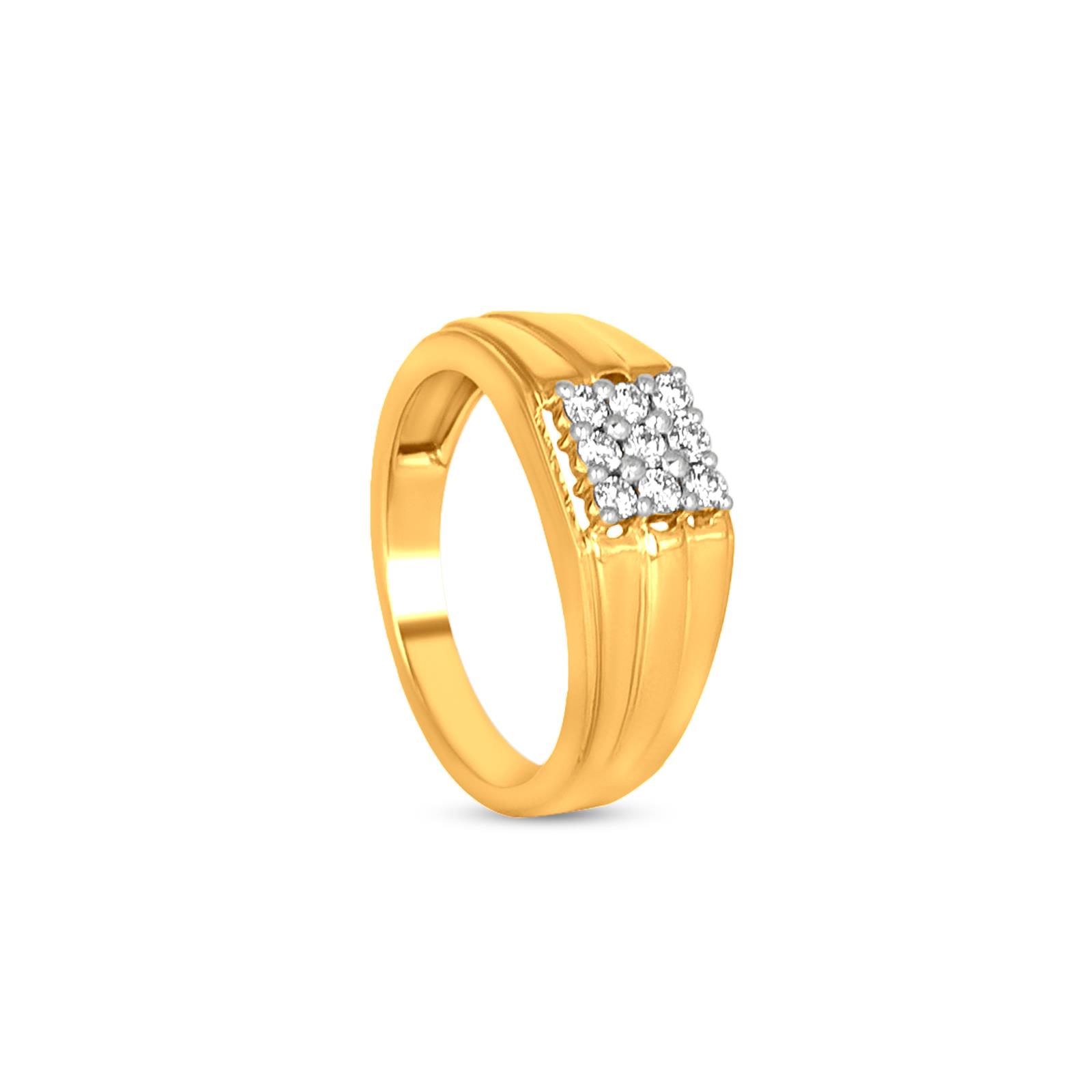 Galaxy D Flawless Diamond Ring set in 18K Yellow Gold – Kat Florence