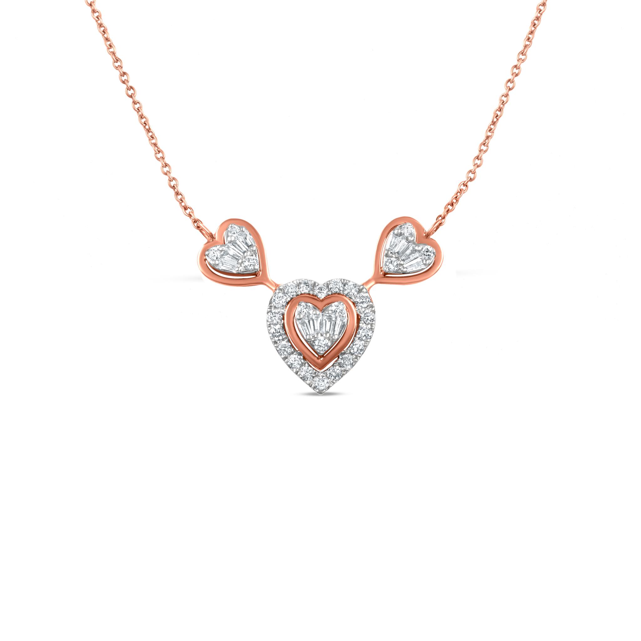Amazon.com: Things Remembered Triple Heart Necklace : Clothing, Shoes &  Jewelry
