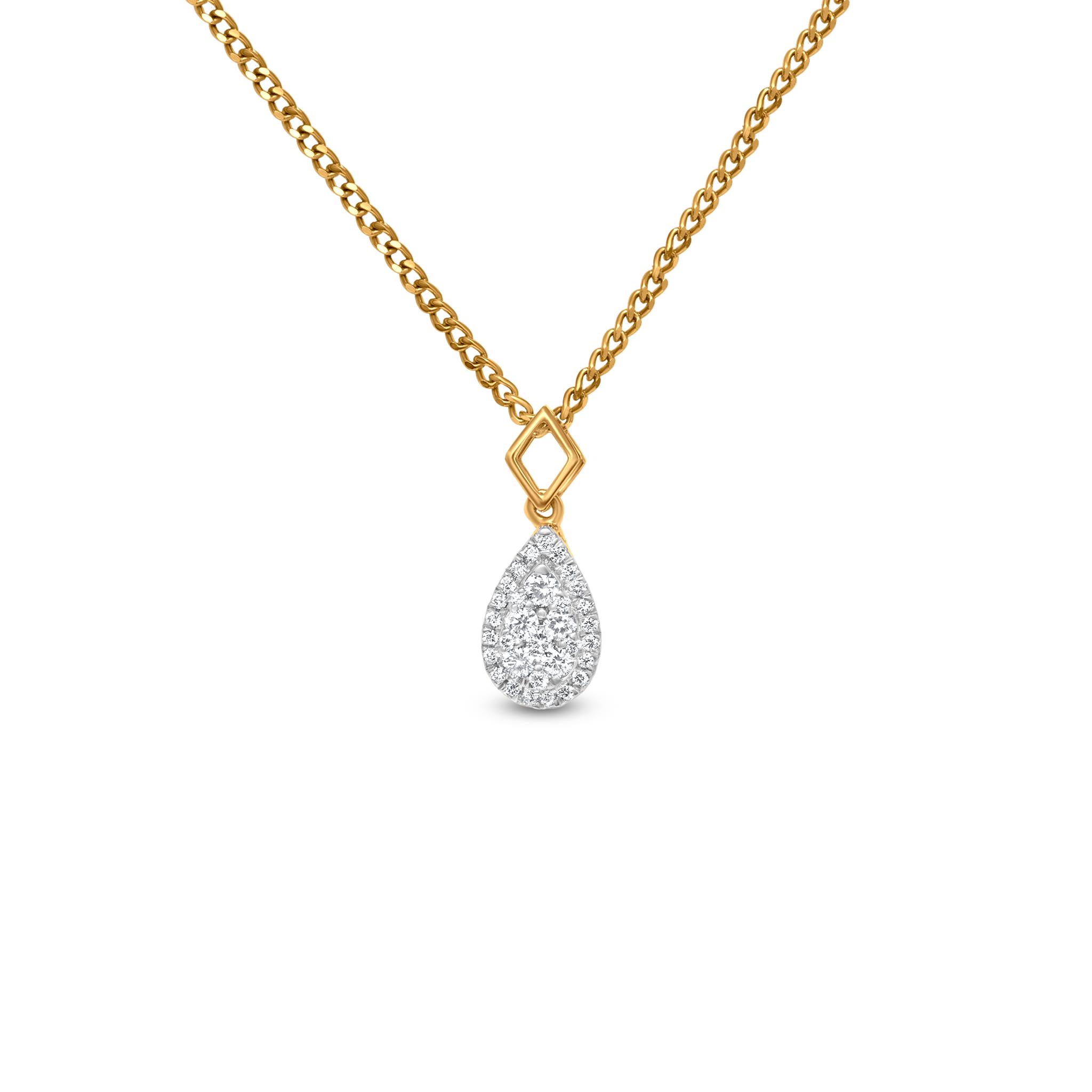 Designer Gold Diamond Pendant For Women JL AU P A-1