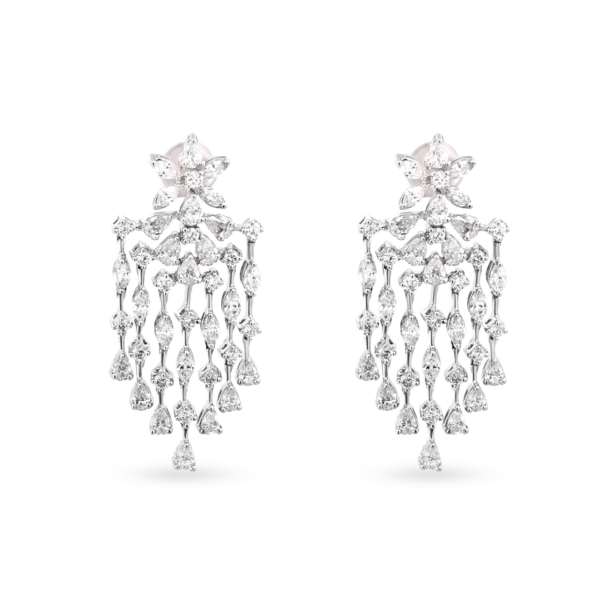 Round American Diamond Earrings at Rs 616/piece in Asansol | ID: 23563637991