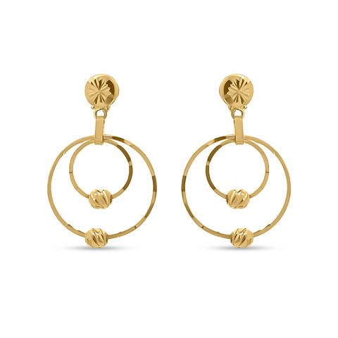 Buy quality Delightful 22kt gold earrings in Pune