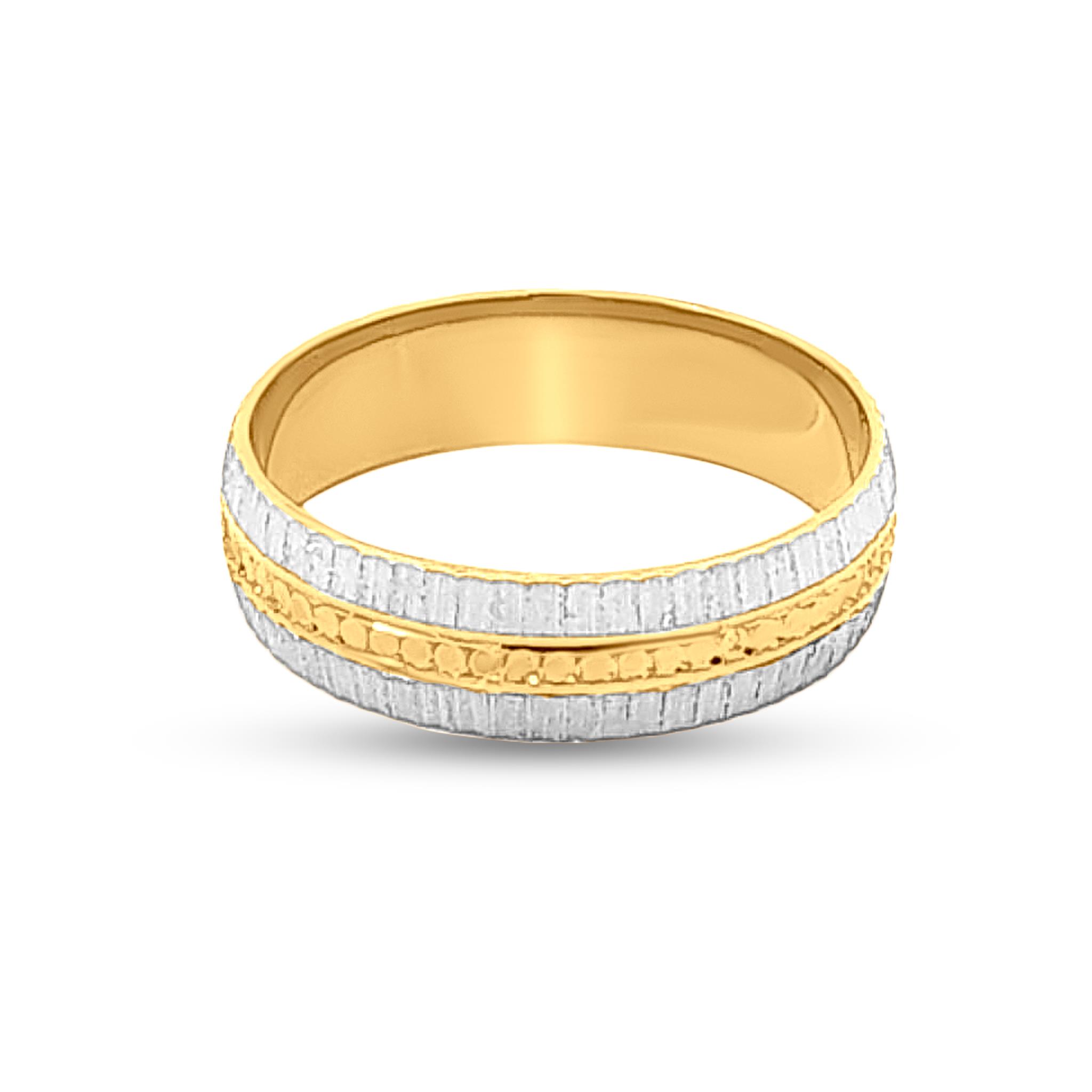 Couple Rings Set Womens Gold IP Stainless Steel 5mm Round CZ Wedding Ring  Mens Gold Flat Band- Size W5M12 - Walmart.com