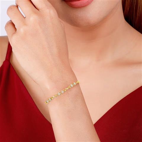 Chunky Diamond Bracelet with an Adjustable lock – SANSA® Jewellery