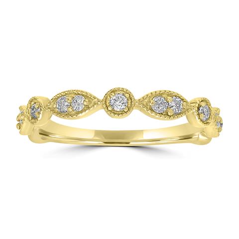 14 Yellow Gold Diamond Ring 0.25 Ct